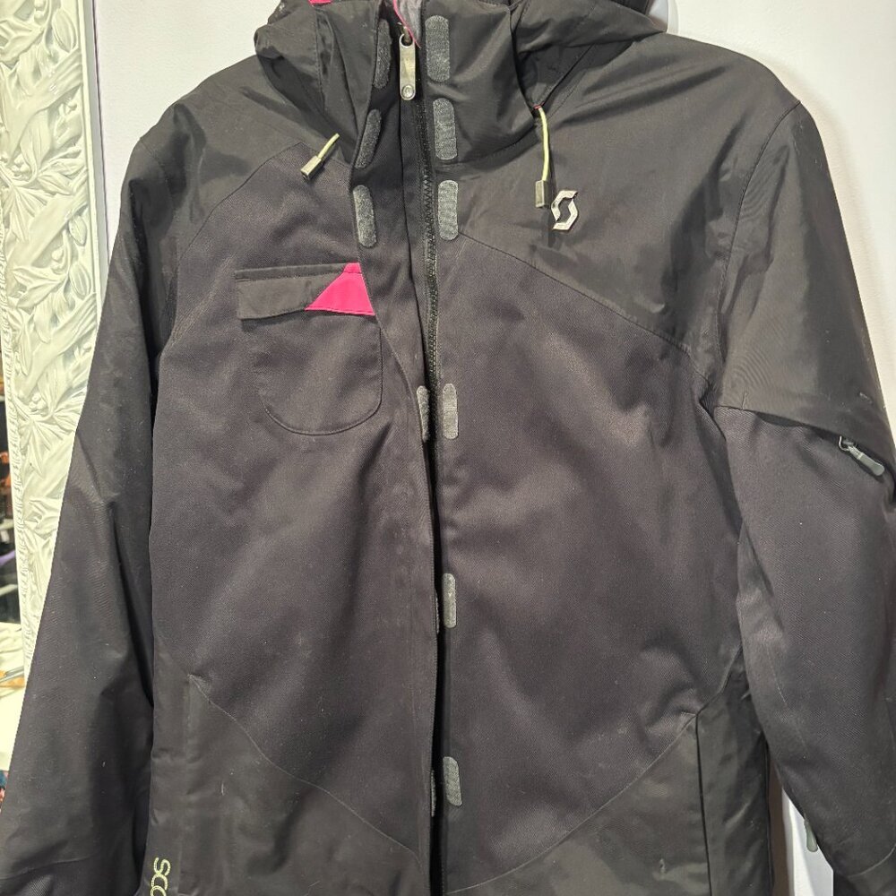 Scott Ski/Snowboard Women’s Winter Active Jacket Black/Pink Size 8-10 - Picture 8 of 11